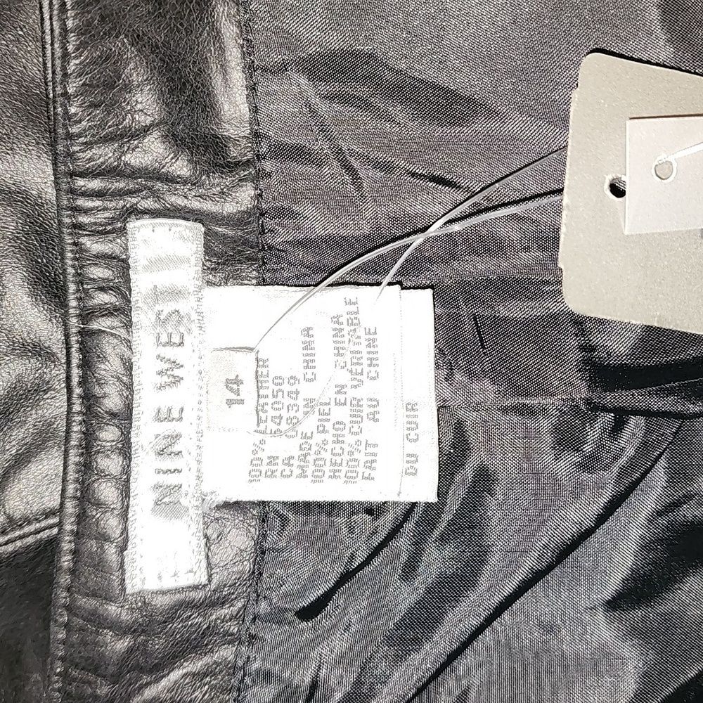 Vintage Nine West Leather Pants Sz 14 - Picture 5 of 8